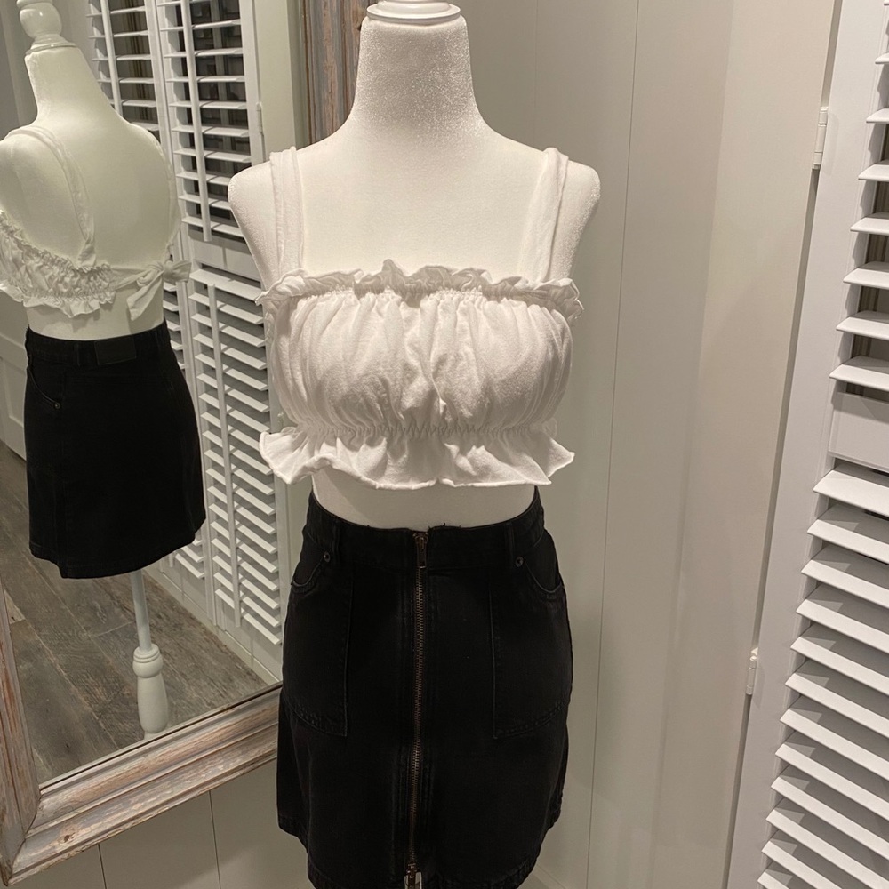 Urban Outfitters Ruffled Crop Top